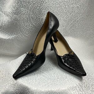 BCBGirls Black Leather Heels